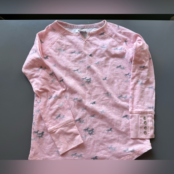 Tractr Other - Tractr Pink Shirt with Horse Print